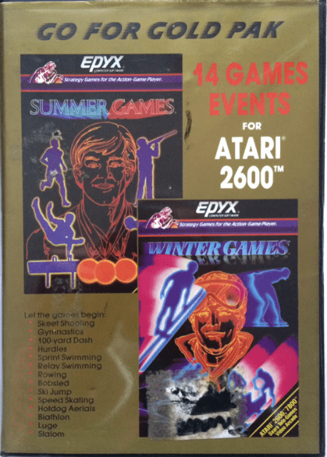 Go For Gold Pak box art for Atari 2600